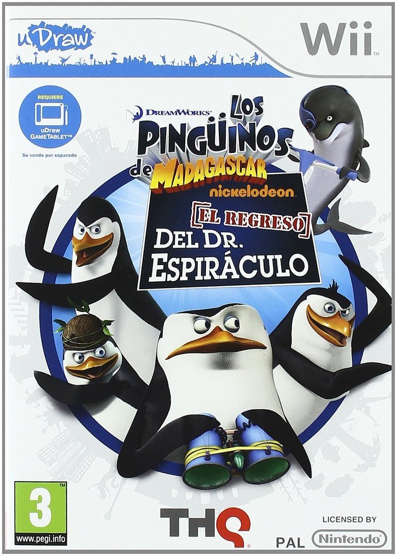 Penguins Of Madagascar El Regreso (de segunda mano bueno, REQUIERE UDRAW GAMETABLE, SE VENDE POR SEPARADO)
