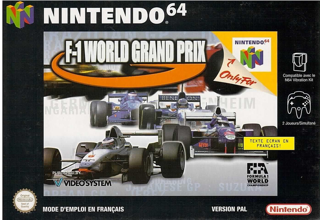 F1 WORLD GRAND PRIX NINTENDO 64