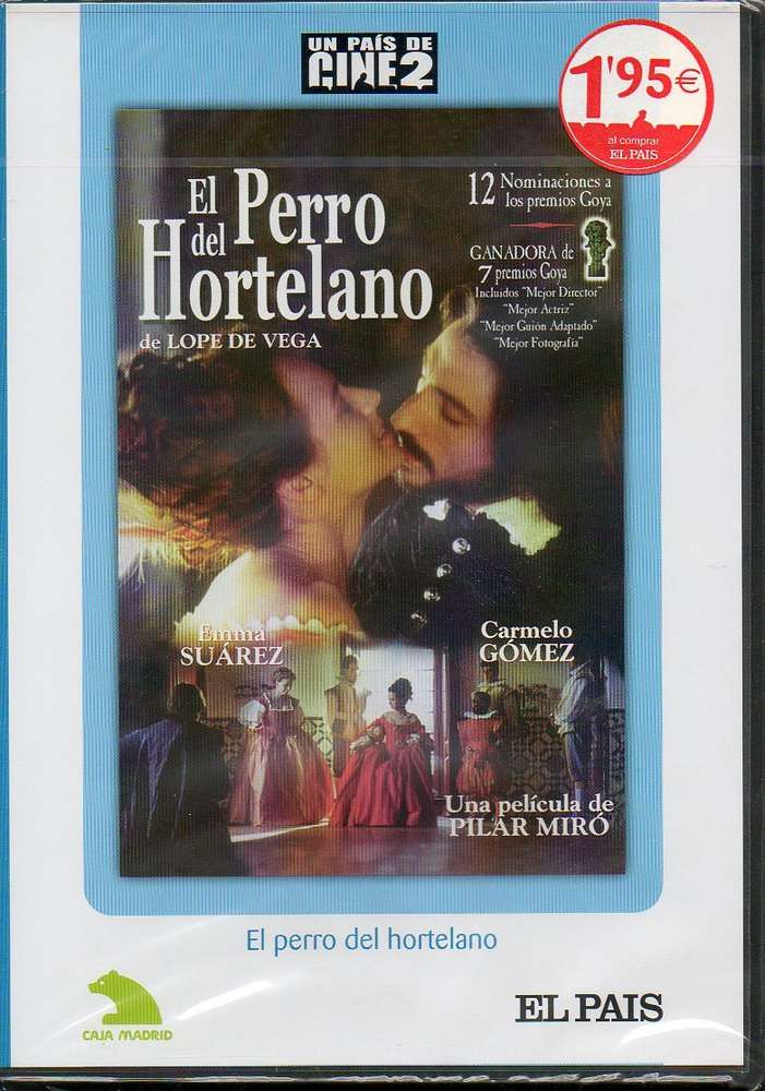 EL PERRO DEL HORTELANO DE LOPE DE VEGA (EDICIÓN EL PAíS) (DVD) NUEVA