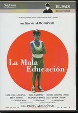 Load image into Gallery viewer, La Mala Educación (dvd) EL PAIS Edition (very good second-hand) Pedro Almodóvar
