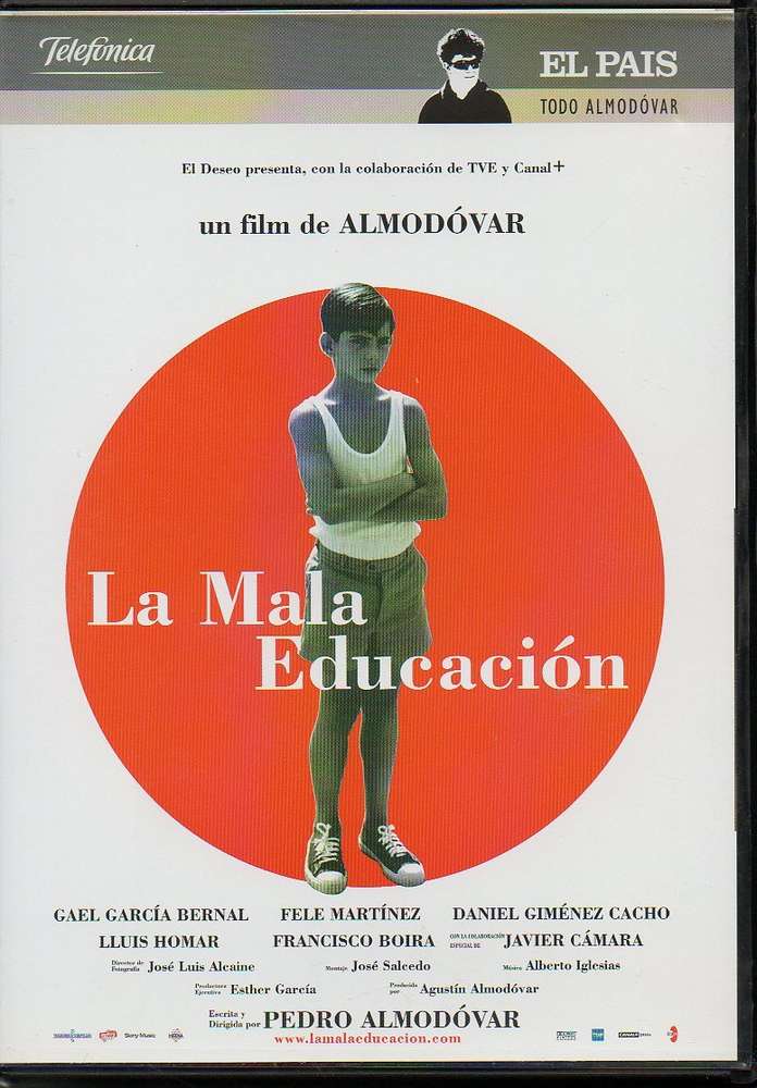 La Mala Educación (dvd) EL PAIS Edition (very good second-hand) Pedro Almodóvar