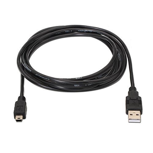 Cable USB 2.0 a mini USB-macho-macho, negro, 1.8mts