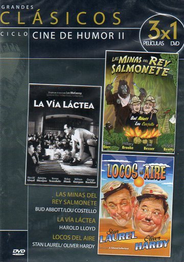 Grandes Clásicos Ciclo Cine Humor II 3X1 (DVD) *LA VÍA LÁCTEA  *LAS MINAS DEL REY SALMONETE  *LOCOS DEL AIRE - NUEVO