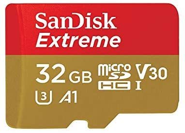 SanDisk Extreme - 32GB microSDHC Memory Card for Mobile, Tablets and Cameras + SD Adapter (NEW) 