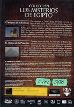 Cargar imagen en el visor de la galería, COLECCIÓN LOS MISTERIOS DE EGIPTO (DVD)
