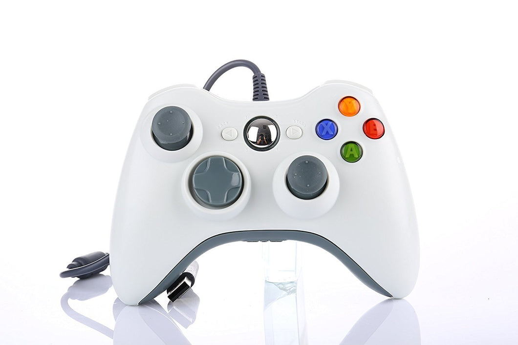Xbox 360 Controller-for PC Windows 7/8/10 (White)(pre-owned very good)