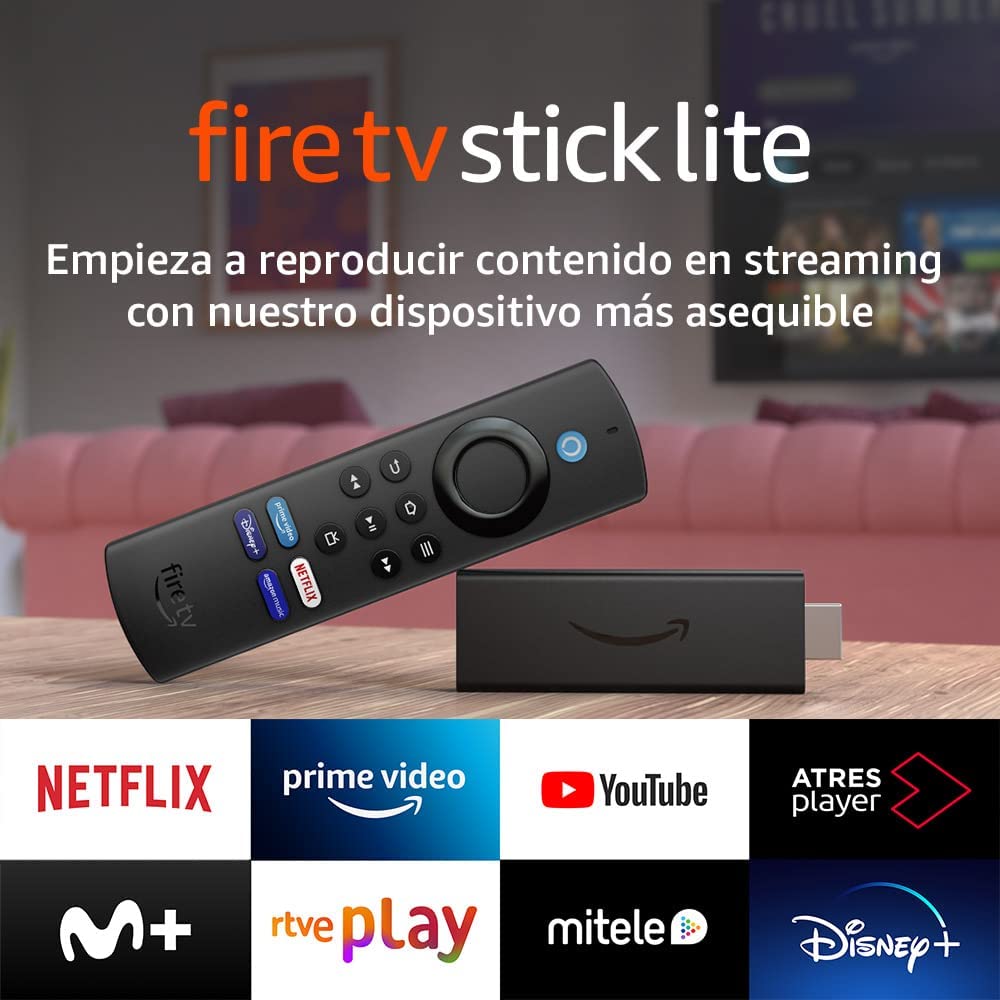 Fire TV Stick Lite with Alexa Lite Voice Remote (No TV Remotes), HD Streaming (NEW)