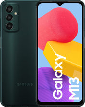Load image into Gallery viewer, Samsung Galaxy M13 – Free Android Mobile Phone, Smartphone with 4GB of RAM, 128 GB of Storage, Green (Spanish version) (new display) (carder not included) 
