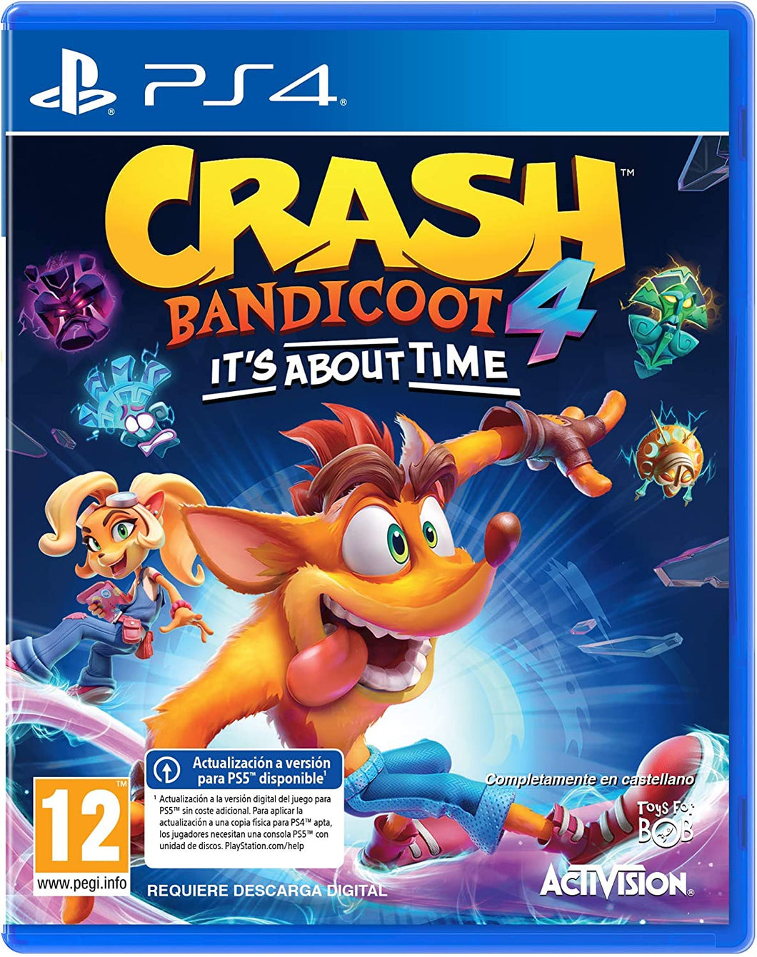 SONY PS4 GAME CRASH BANDICOOT 4 IT'S ABOUT TIME