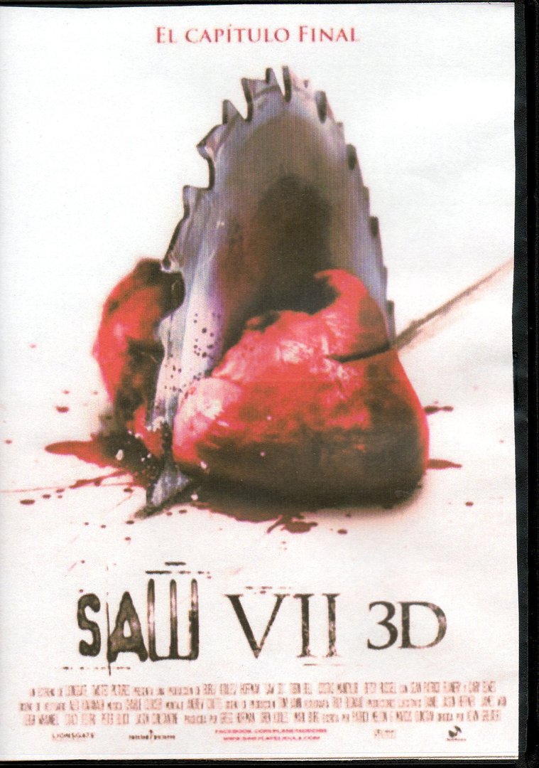 SAW VII 3D (DVD+BLU-RAY) (second hand good, discs only)