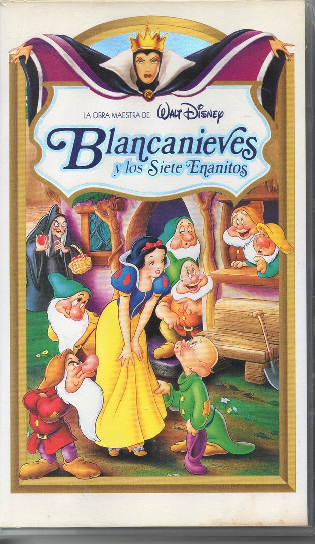 BLANCANIEVES Y LOS SIETE ENANITOS DISNEY (VHS) (de segunda mano bueno)