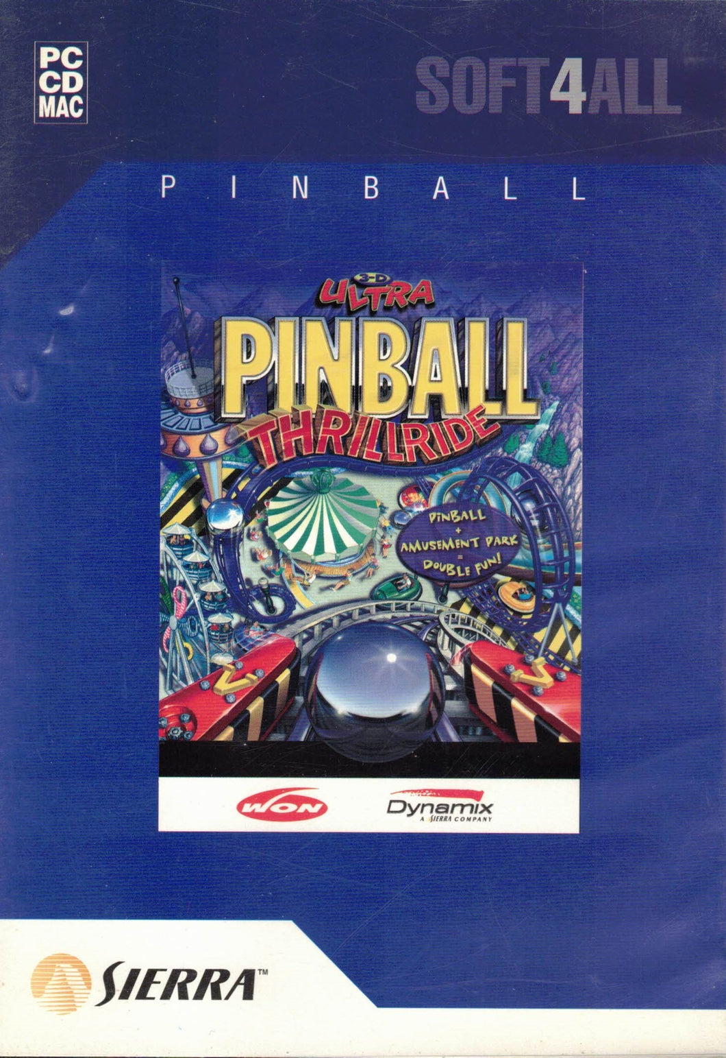 3D ULTRA PINBALL THRILLRIDE (PC CD-ROM) C-202 (good second hand, no manual)