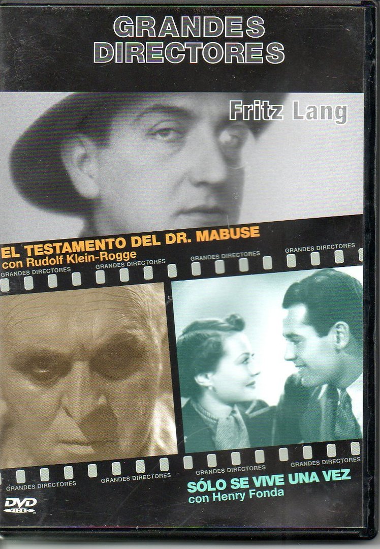 GRANDES DIRECTORES: FRITZ LANG - EL TESTAMENTO DEL DR. MABUSE/SÓLO SE VIVE UNA VEZ (DVD)
