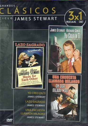Grandes Clásicos Ciclo James Stewart 3X1 DVD