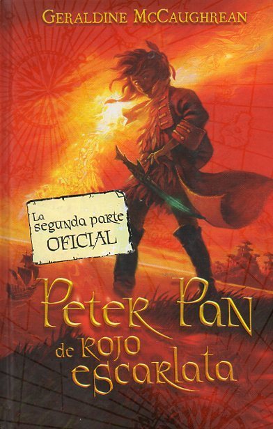 Peter Pan in scarlet red