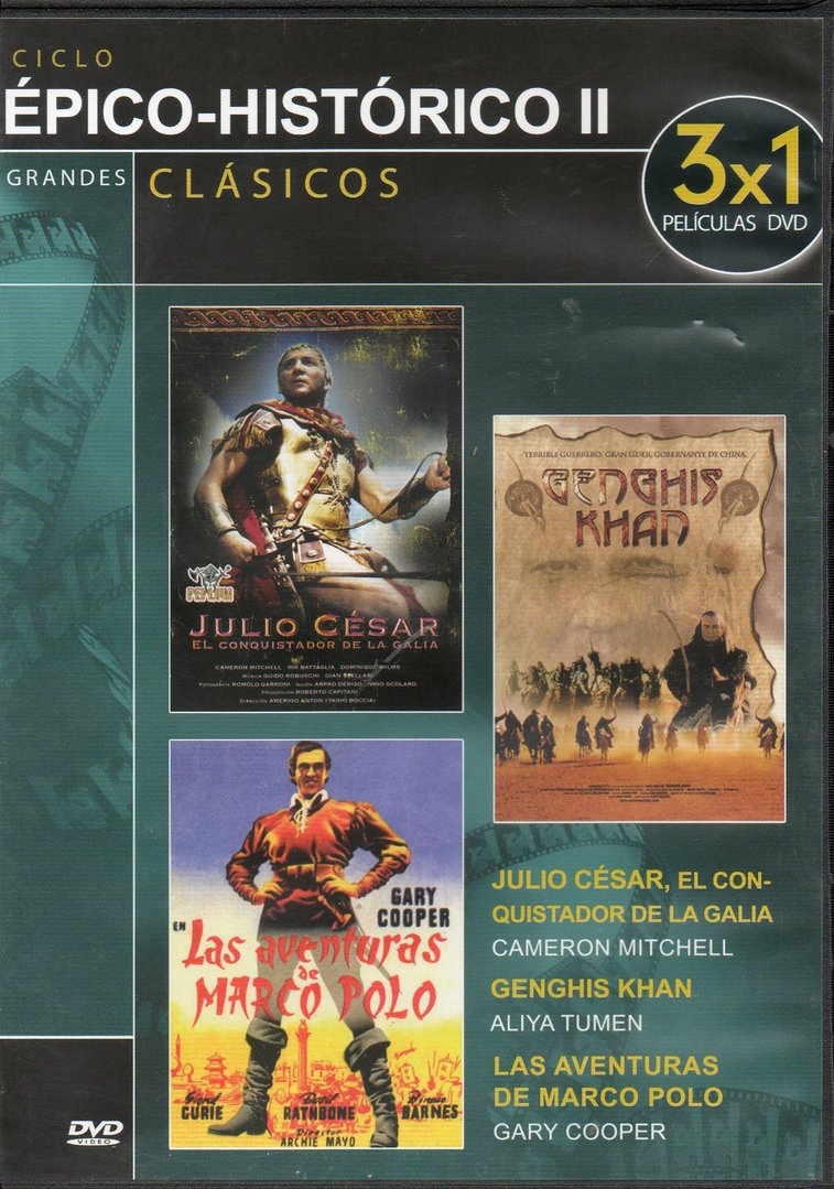 JULIUS CAESAR / GENGHIS KHAN / THE ADVENTURES OF MARCO POLO (DVD)