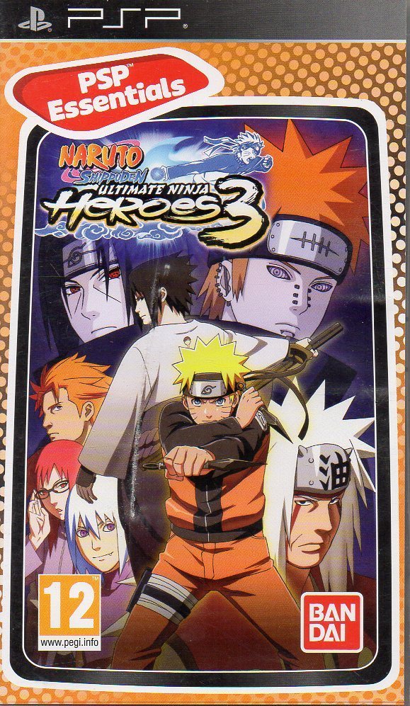 Naruto ultimate ninjas heroes 3 (psp) (second hand very good)