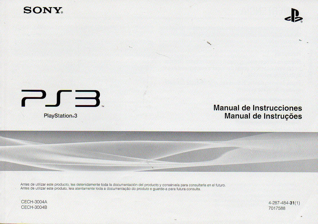 PS3 Instruction Manual (Book)